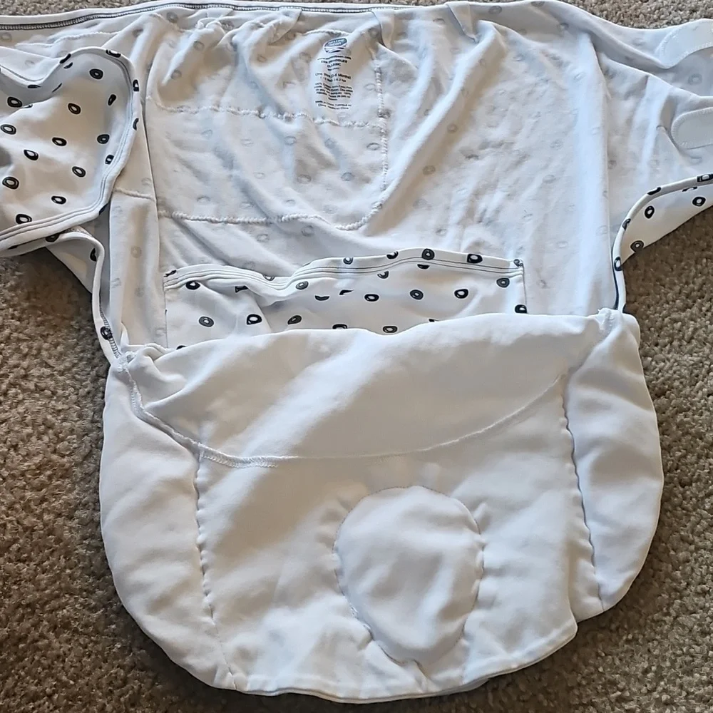 Nested Bean Zen Classic Sleep Swaddle 0-6 Months White Gray